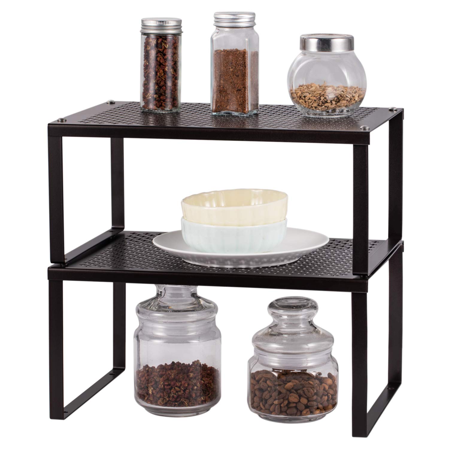 Best Expandable Stackable Kitchen Cabinet And Counter Shelf