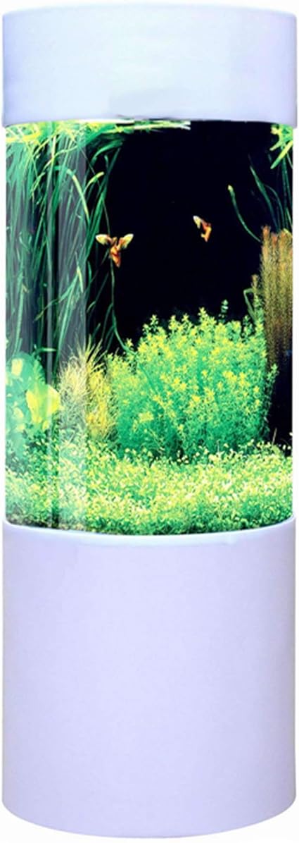 Column Cylinder Aquarium Fish Tank Frf 499 80 Litres White Amazon Co Uk Pet Supplies
