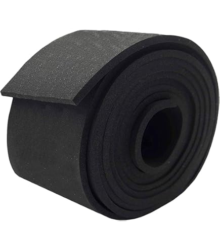 High Density Foam Weather Stripping Tape - Self Adhesive Door & Window Seal Strip (4"W X 10'L, White) - View #2