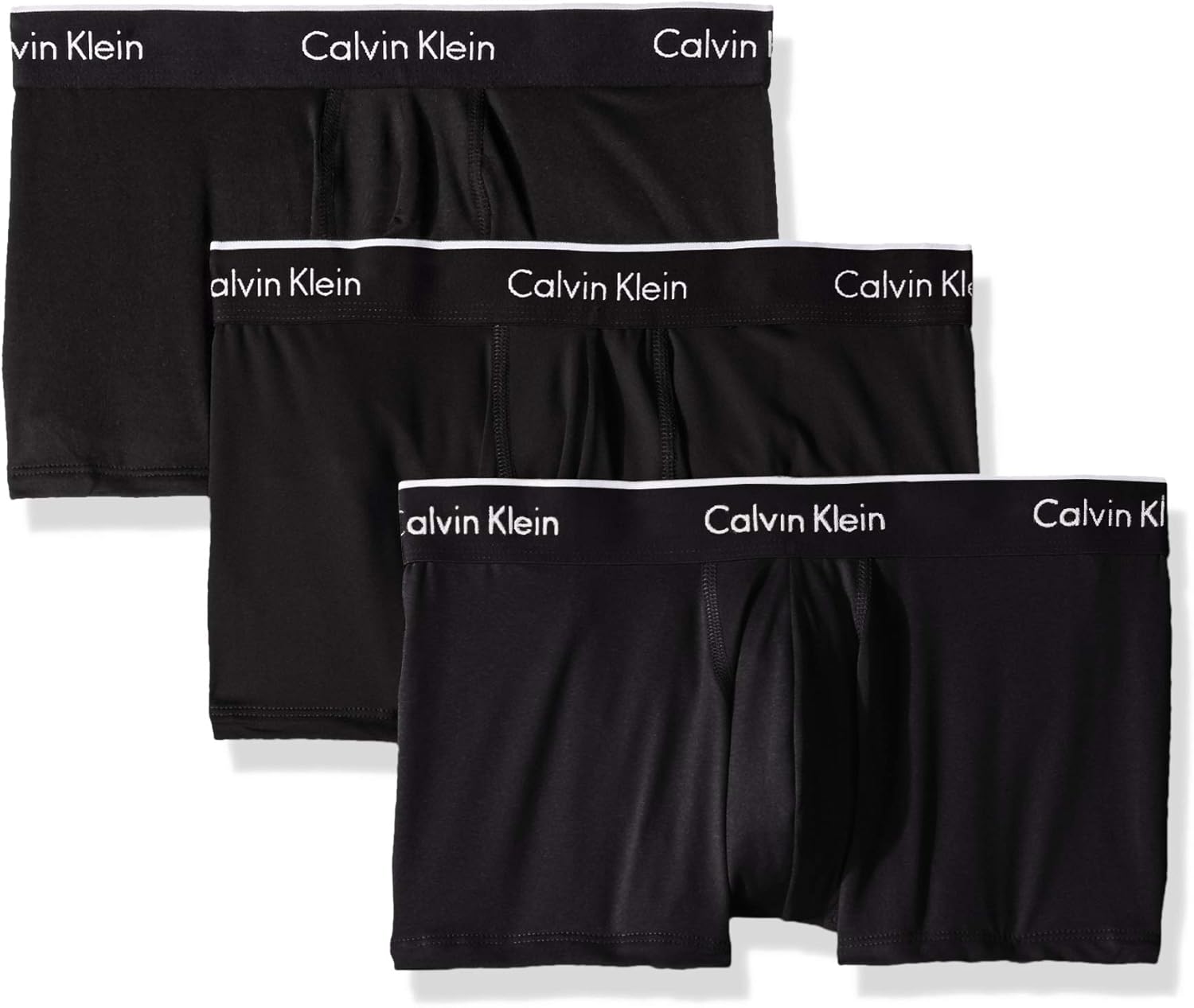 Calvin Klein Men's Microfiber Stretch Multipack Low Rise Trunks: Clothing