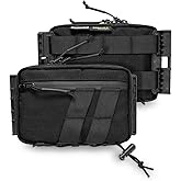 TACTICAL_GEEK Block E6.0 Utility Pocket Organizer with Elastic Cord, Dual-Directional Zippers Nylon Tool Pouch, Portable Small Gadget Organization for Daily Carry