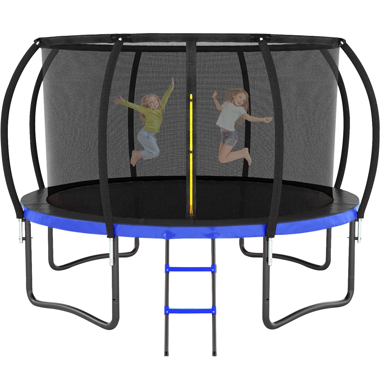 Photo 1 of ***IT IS UNKNOWN IF IT HAS MISSING PARTS***Liyarya 12FT Trampoline for Kids/Adults - Outdoor Recreational Trampolines with Enclosure Net Curved Poles and Ladder, Heavy Duty Trampoline Anti-Rust Coating, ASTM Approval