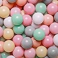 GOGOSO Balls for Ball Pit - Plastic Ball for Toddlers 1-3, Baby Kids Ball Pool Decoration 50 100 200 300 500 1000 (6 Colors, 1000 Balls)
