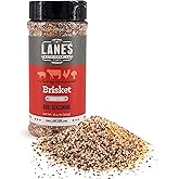 Lane's Brisket Rub Seasoning, All-Natural Championship Butt Rub Seasoning, Perfect for Burger, Steaks, and Pork Rubs for Smoking, Made in USA, 12.4 Oz