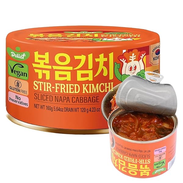 DELIEF STIR-FRIED CABBAGE KIMCHI – AUTHENTIC KOREAN CABBAGE,...