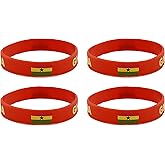 LLBFHH 4 Pcs Ghana Ghanaian Country Flag Rubber Bracelets, National Flag Silicone Bracelet, Rubber Wristbands Patriotic Decorations Gift