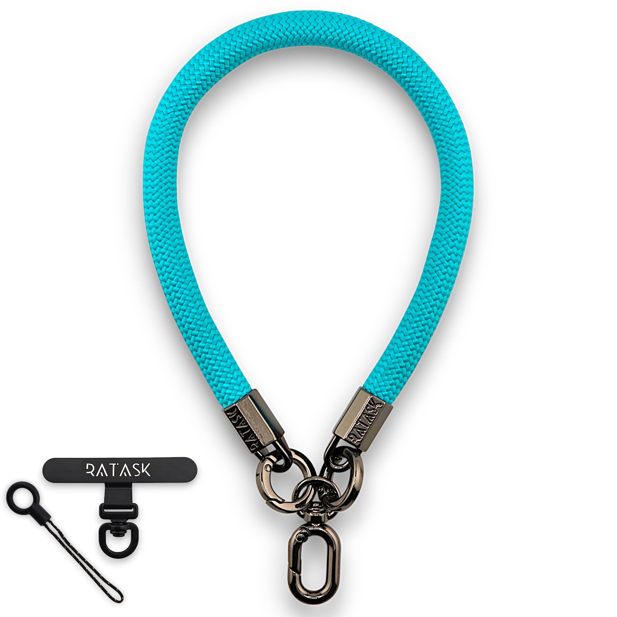 RATASK Wrist Strap Lanyard, Rope Lanyard Wrist Strap for Mobile Phones, Cameras, Keyring, Keychain,Mobile Accessory Pendant (Blue)