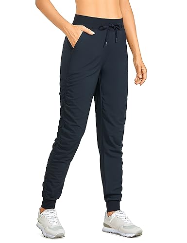 CRZ YOGA Women's Lightweight Workout Joggers Ruched Casual