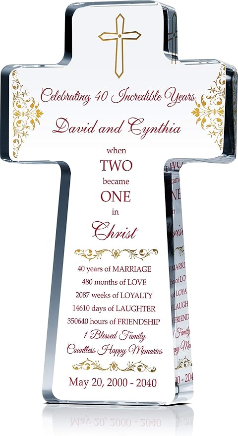 traditional 40th anniversary gift for wife