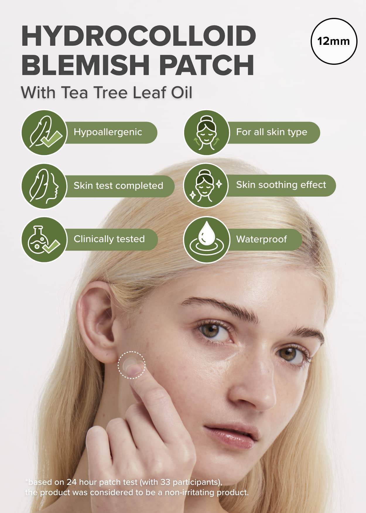 I DEW CARE Hydrocolloid Acne Pimple Patch - Timeout Blemish Plus | Korean zit Dark Spot Patches for face and skin, Pus absorbing with Tea Tree Leaf Oil, Facial Stickers, Large, 36 Count