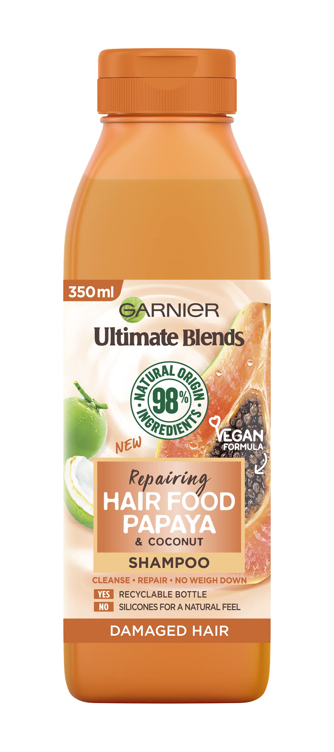 Garnier Ultimate Blends Shampoo for Damaged Hair, 350ml