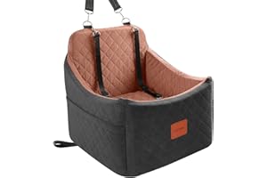 INDYBUD Dog Car Seats for Small Medium Dogs, Portable Detachable Washable Puppy Car Seat for Dog Up to 35lbs, Pet Booster Sea