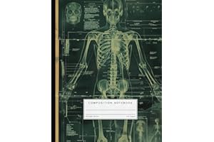 Radiology Composition Notebook: 110 Page Blank Lined Workbook, College Ruled, US Letter 8.5" x 11"