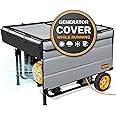 IGAN Generator Covers While Running for most 3500w-12000w Generators - Ultra Heavy Duty Generator Covers for Outside - Portable Waterproof Generator Cover, Generator Enclosure Outdoor Gray