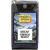 The Organic Coffee Co. DECAF French Roast Whole Bean Coffee 2LB (32 Ounce) Dark Roast Natural Water Processed USDA Organic