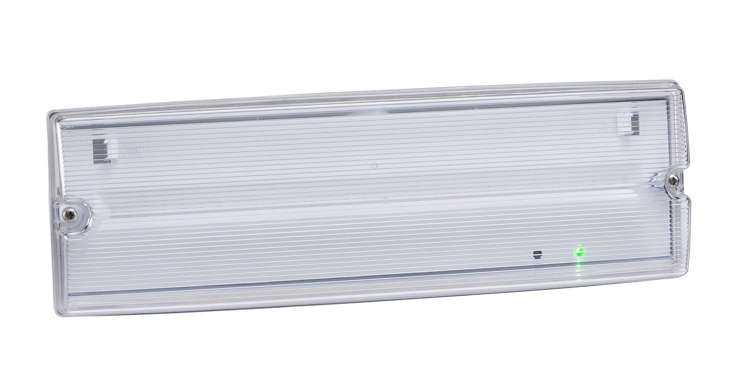 Knightsbridge LED Emergency Lighting with Selftest, Polycarbonate, 4 W, Grey