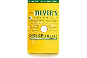 Mrs. Meyer's Clean Day Dryer Sheets, Honeysuckle, 80 ct