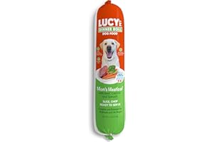 LUCY PET PRODUCTS Lucy Pet Dinner Rolls-Mom's Meatloaf Beef with Carrots and Spinach 4lb