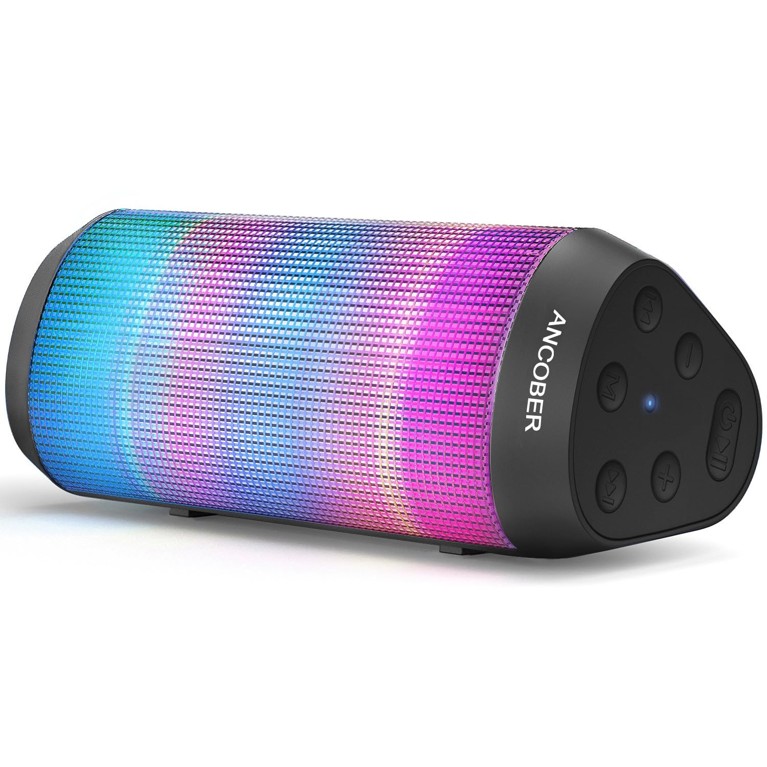 Photo 1 of Bluetooth Speaker, Portable Wireless, 15W Stereo Sound, IPX4 Waterproof, with Cool Lights, TWS Pairing