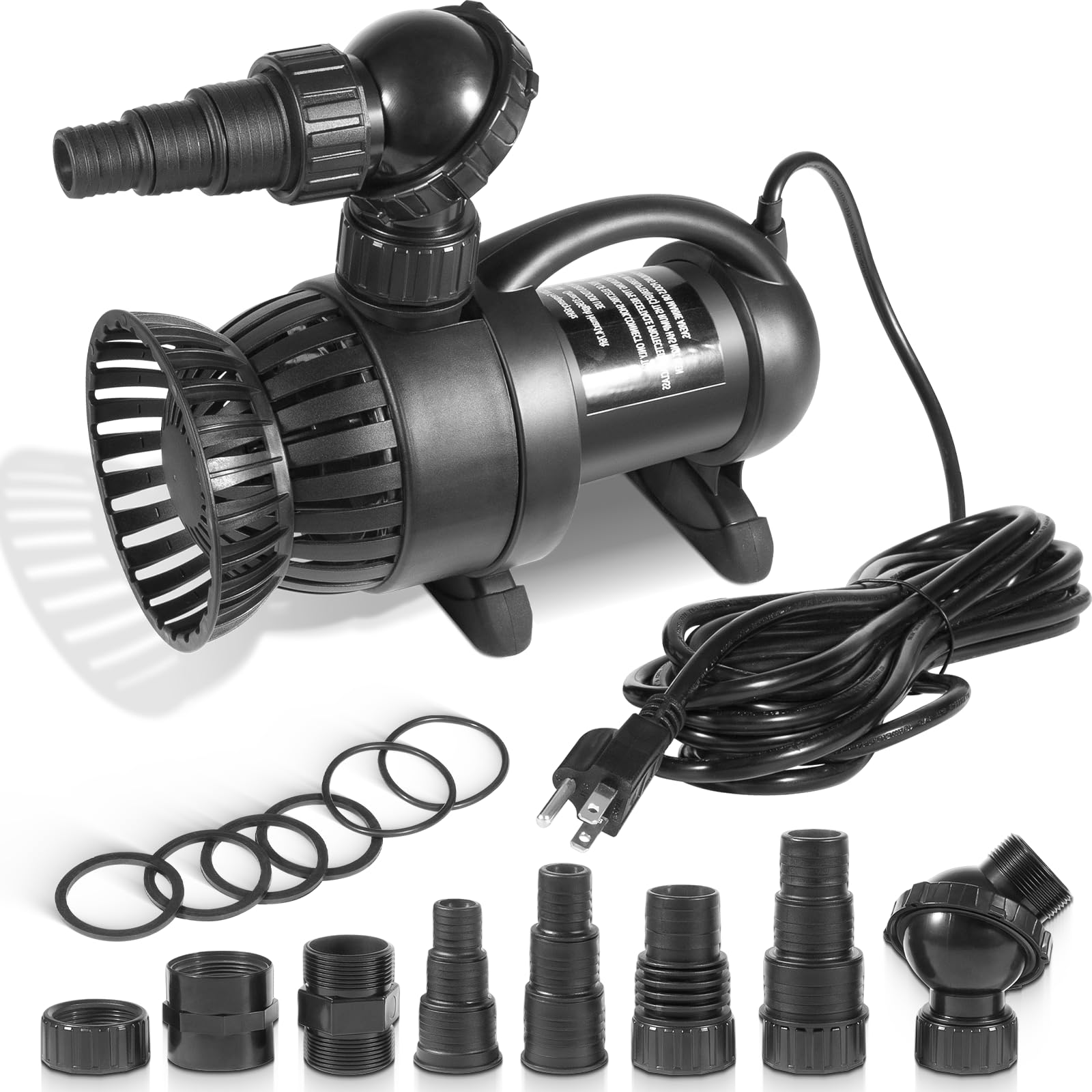 Photo 1 of 91018 3000 GPH Submersible Pond Pump For Ponds, Pondless Waterfalls and Skimmer Filters, 15FT Head Height, 20 FT Power Cord