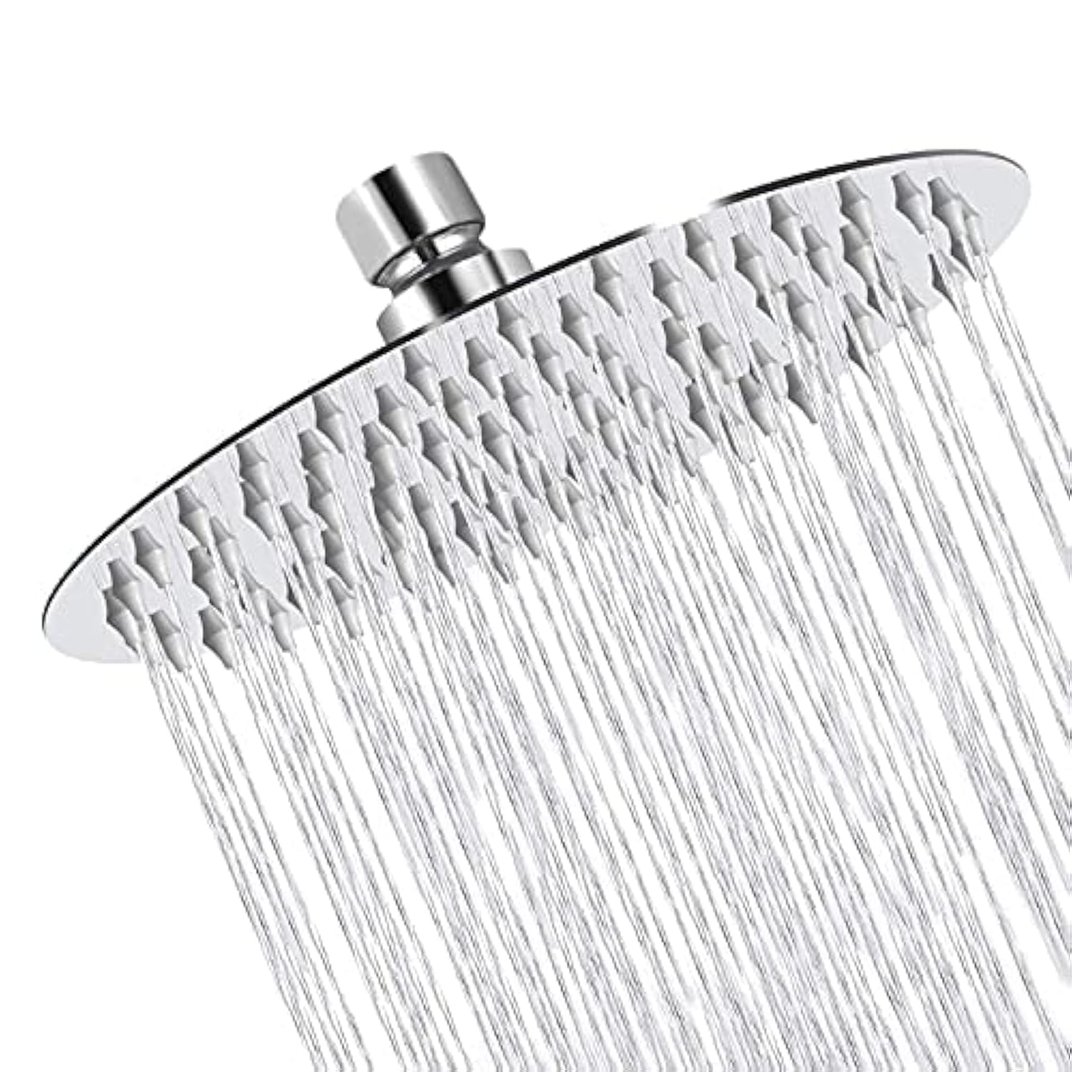 Eidoct 12 Inch Rainfall Shower Head, Large Stainless Steel High Pressure Round ShowerHead, Waterfall Full Body Coverage with Silicone Nozzle