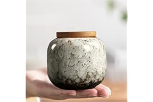 NS Online Small Urn for Human Ashes - Ceramic Decorative Token Funeral Mini Urn, 2.5 inches Memorial Urns for Adult, Child, and Pets, Hold 8 Cubic inches - Qnty 1