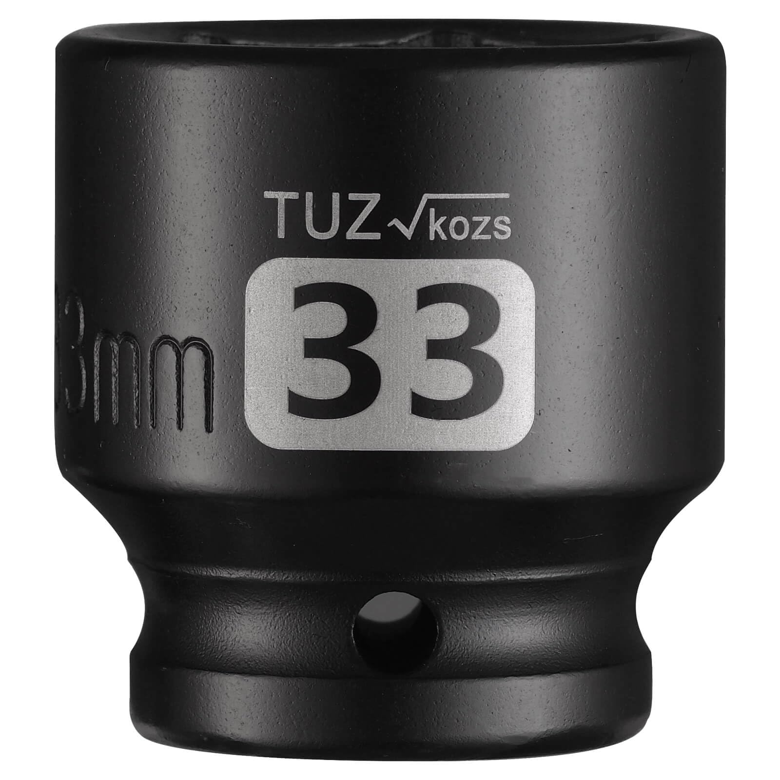 1/2 Inch Drive 33mm Shallow Impact Socket, Chrome