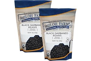 Shiloh Farms - Organic Black Garbanzo Beans - 15 Ounce Bag (Pack of 2)