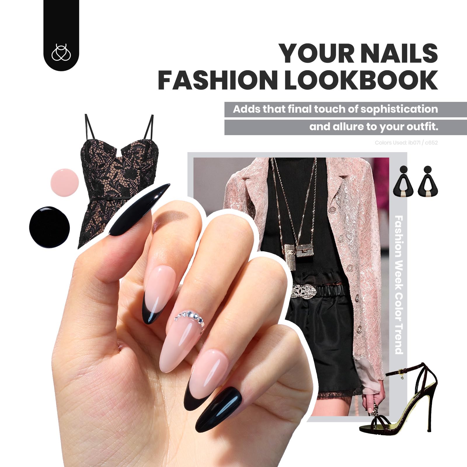 beetles Gel Polish 44pcs Gel Nail Polish Set 36 Colors Nail Polish Set with Base Coat Glossy Matte Glitter Top Coat Nude White Pink Red Blue Gel Gifts for Mom Colorful Muse Collection - Image 4