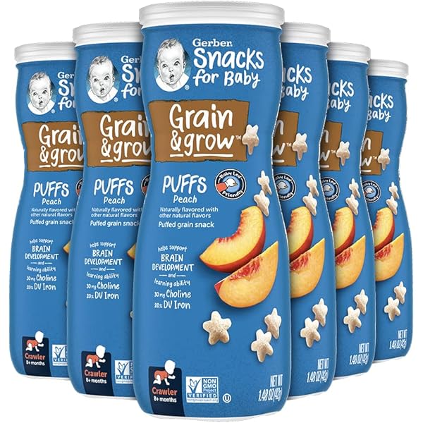 Gerber Puffs To Go Puffed Grain Snack, Strawberry Apple,, 44 OFF