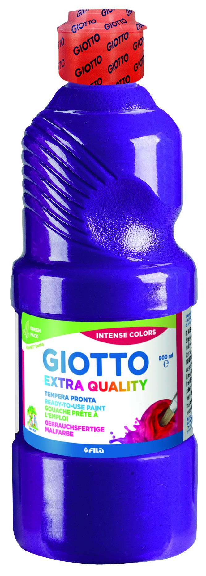 Giotto Extra Quality, Ready to Paint Tempera Paint, Highest Quality, 500 ml - Purple