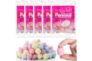 VERCANMONTH 500 Pcs Colored Cotton Balls Bulk Natural Cotton Balls Soft Small Degreasing Cottonballs for Face Makeup Nail Polish Removal Home Use