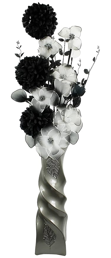 Flourish 795535 110 Cm Large Floor Vase With Artificial Flower