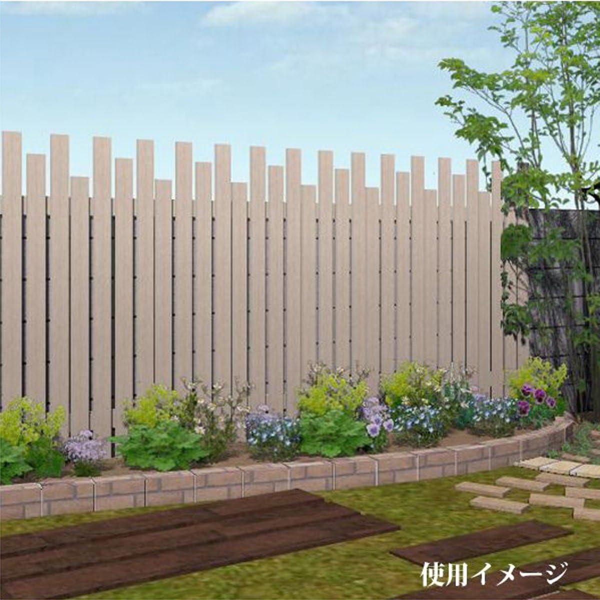 Amazon ウォールフェンス ランダム ホワイト 1枚 受注製作 Diy 工具 ガーデン