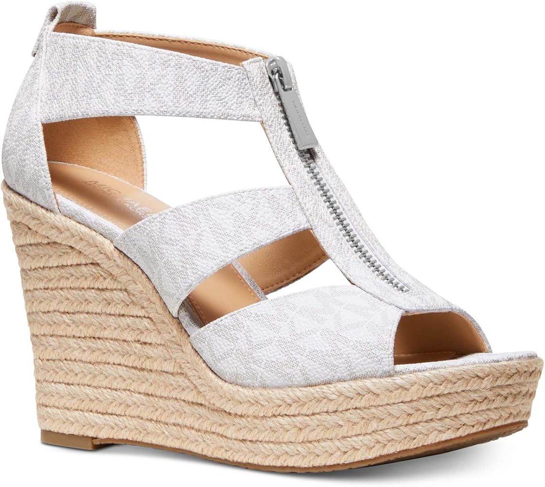 michael michael kors damita platform wedge sandals black