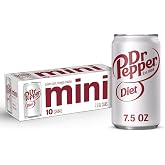 Diet Dr Pepper Soda, 7.5 Oz Mini Cans, 10 Count