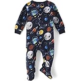 The Children's Place baby-girls And Toddler Fleece Long Sleeve Zip Front One Piece Footed Pajamas,sleep & Play