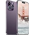 Huness I15 Pro MAX Smartphone Unlocked Cell Phone,Battery 6800mAh 6.8 HD Screen Unlocked Phone,6+256GB Android 13 with 128GB Memory Card,Dual SIM/5G/Fingerprint Lock/Face ID (Purple, 6+256G)