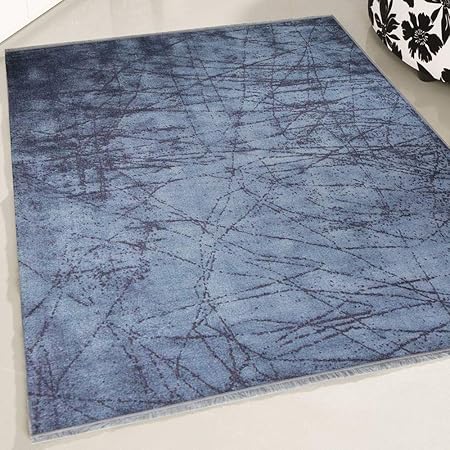 Mynes Home Tappeto Kilim Kilim In Blu Lavabile E Antiscivolo