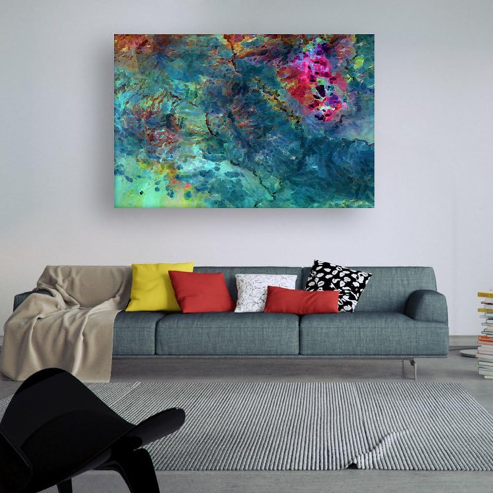 Inephos Unframed Canvas Painting - Modern Abstract Art Wall Painting for Living Room, Bedroom, Office, Hotels, Drawing Room (91cm X 61cm)