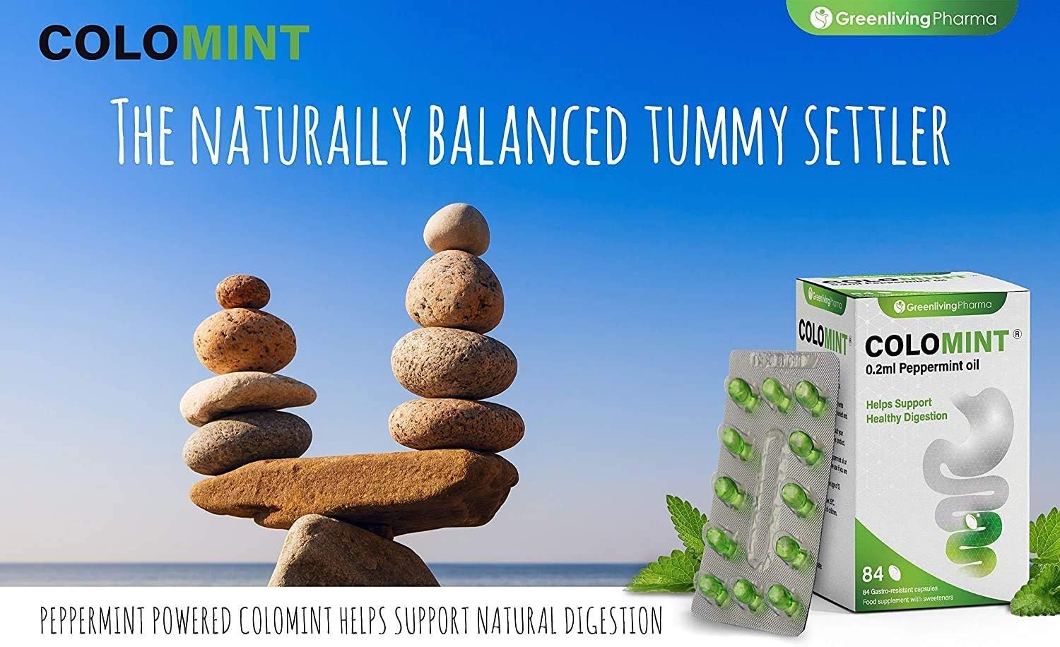 Colomint Peppermint Oil Capsules, Natural IBS Relief & Bloating Relief, 84 Gastro-Resistant Peppermint Capsules (0.2ml) - Image 5