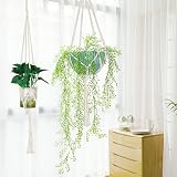 Flintronic Hanging Planters Baskets 4 Pack Cotton Rope Macrame Plant Hangers view 6