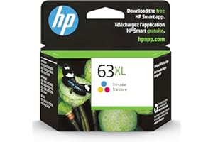 HP 63XL Tri-color High-yield Ink Cartridge | Works with Printer Series: DeskJet 1112, 2130, 3630; ENVY 4510, 4520; OfficeJet 3830, 4650, 5200 | Eligible for Instant Ink | F6U63AN