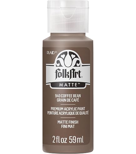 DecoArt Americana Acrylfarbe Satin „Coffee Bean“ – 8 Oz (237 Ml) Für Holz, Metall, Glas & Stoff