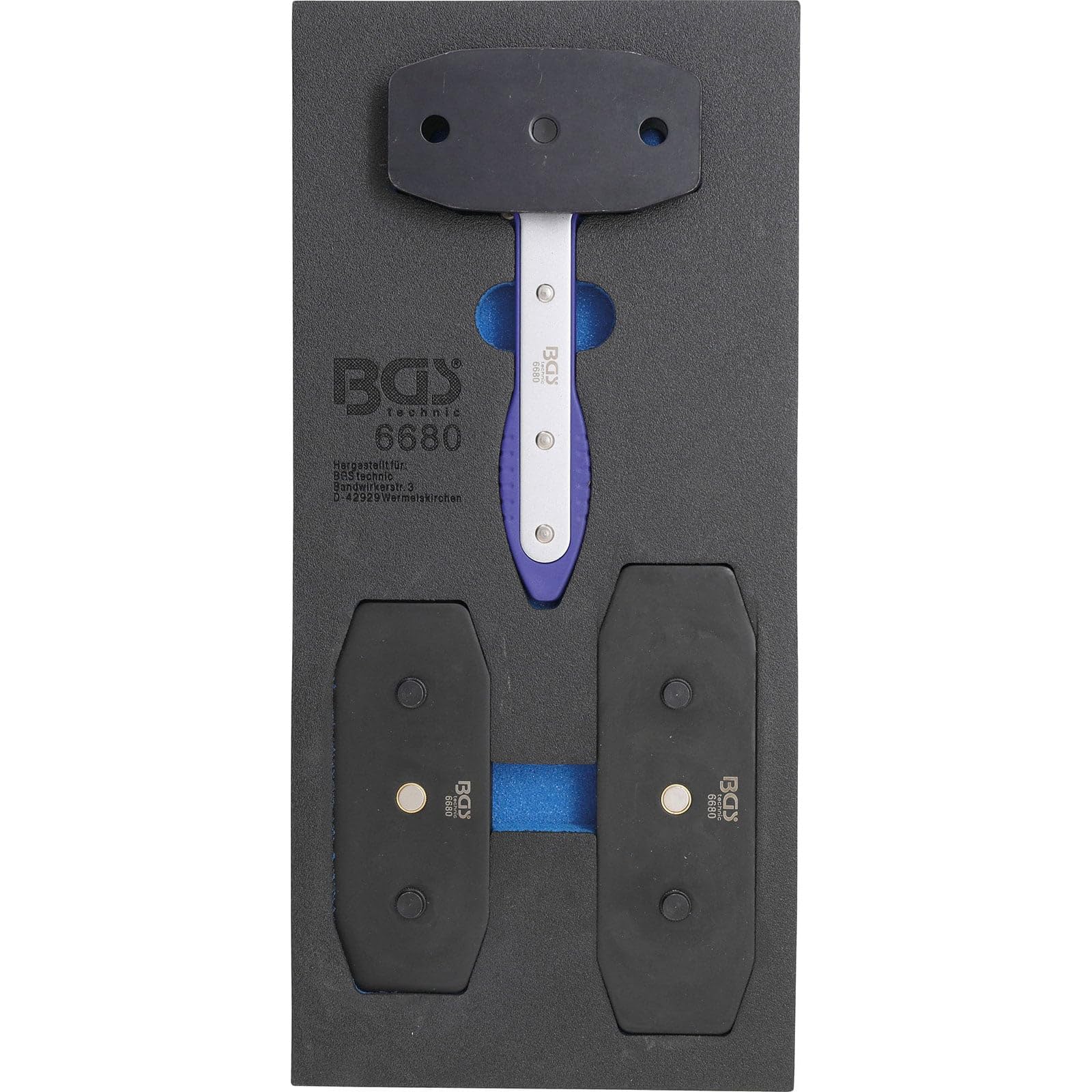 BGS 6680 | Tool Tray 1/3: Brake Piston Reset Tool | with Ratchet Function | 7 pcs.