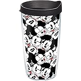 Tervis Disney - Mickey Expressions Made in USA Double Walled Insulated Tumbler Travel Cup Keeps Drinks Cold & Hot, 16oz, Classic