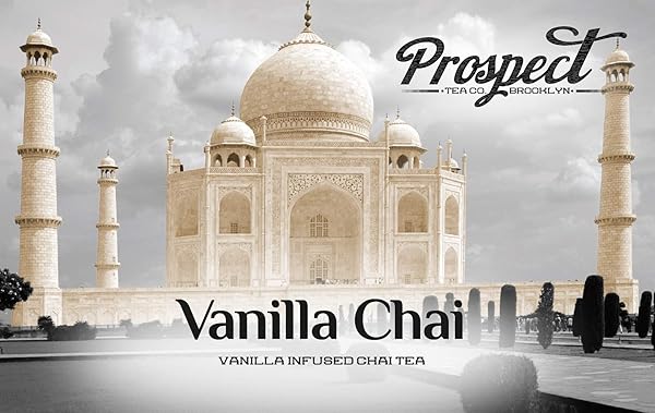 PROSPECT TEA CO. CAFFEINATED VANILLA CHAI TEA PODS COMPATIBLE WITH K CUP BREWERS INCLUDING 2.0, 40 COUNT