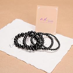 AD Beads Handmade Gemstone Stretch Elastic Bracelet