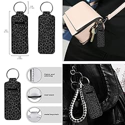 Coldinair Black Leopard Print Chapstick Holder