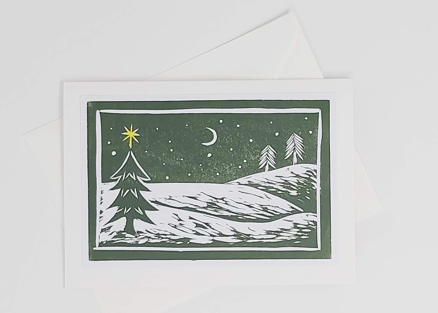 Download Handmade Print Christmas Print Wood Panel Linocut Print Winter Scene Print Art Collectibles Wood Linocut Prints Kromasol Com